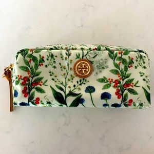 Tory Burch cosmetic bag.